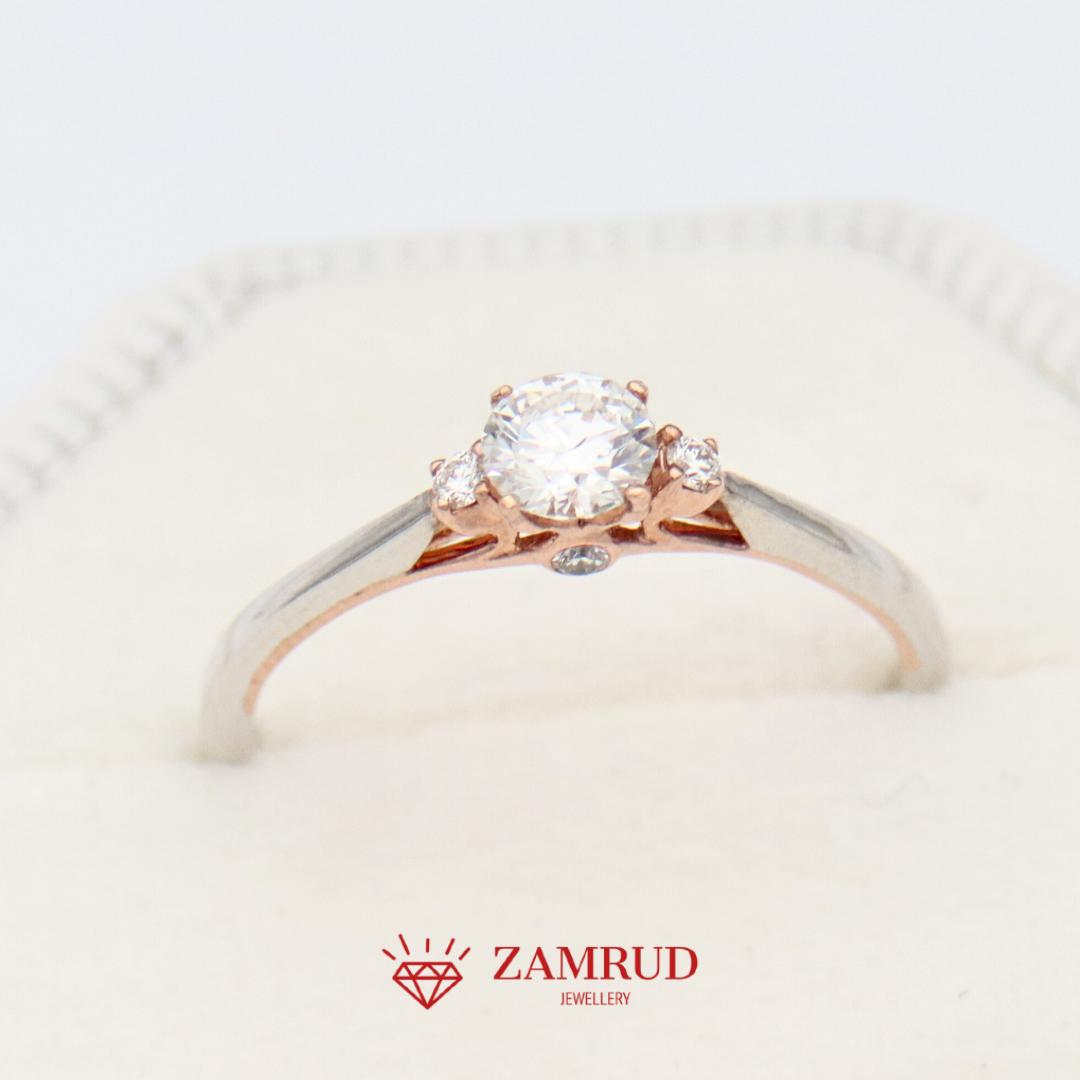 GIA Cincin Berlian 1672A FLR Zamrud Jewellery