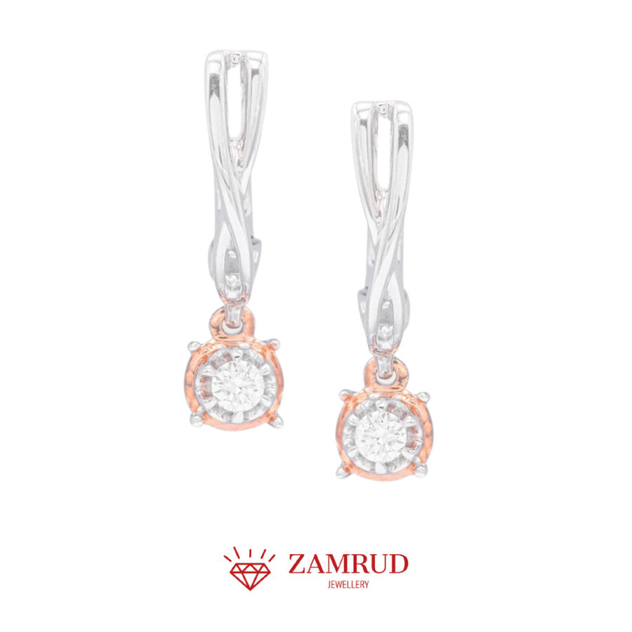 Anting Berlian Solitaire 32070 ER Zamrud Jewellery