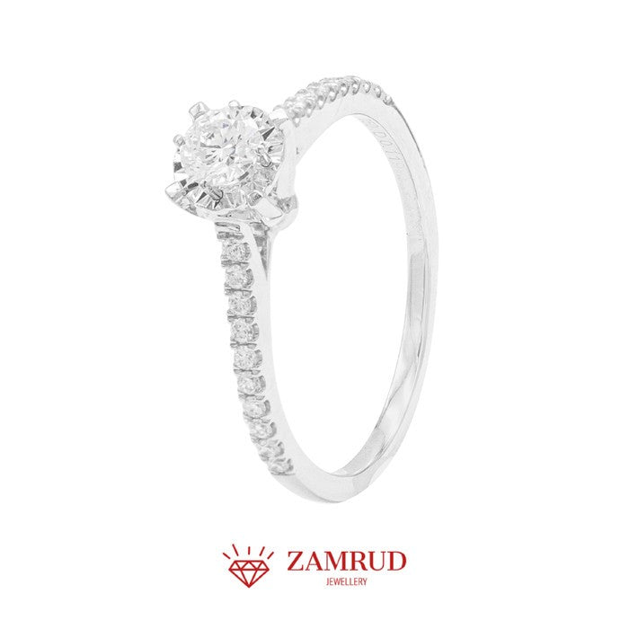 GIA Cincin Berlian 37266 FLR Zamrud Jewellery