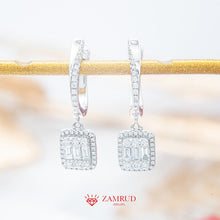 Load image into Gallery viewer, Anting Berlian Baguette 25836 ER Zamrud Jewellery