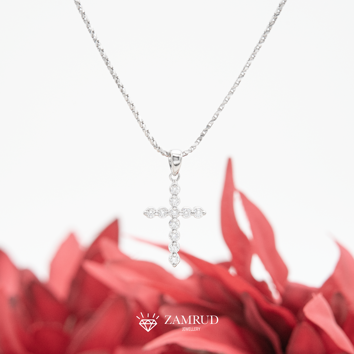 Liontin Berlian Salib 34562 PD Zamrud Jewellery