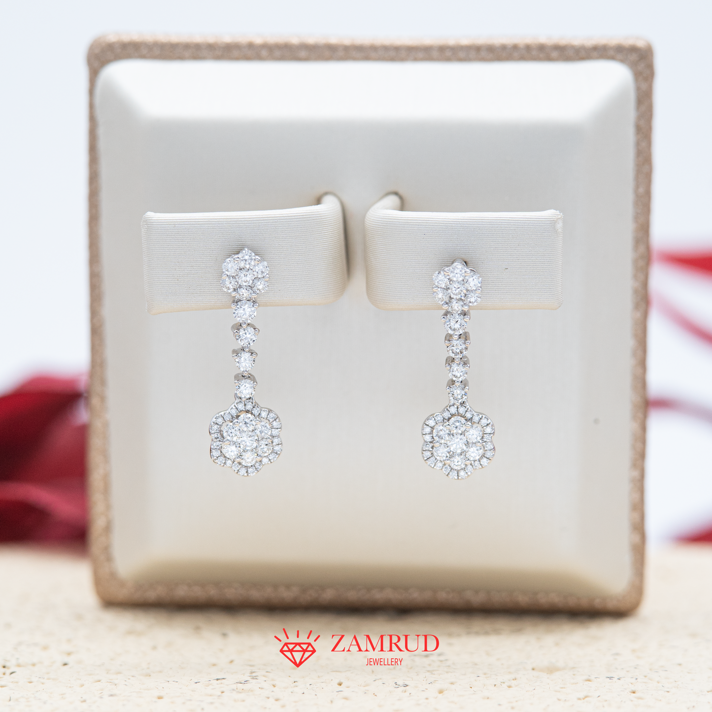 Anting Berlian Dangling 34586 ER Zamrud Jewellery