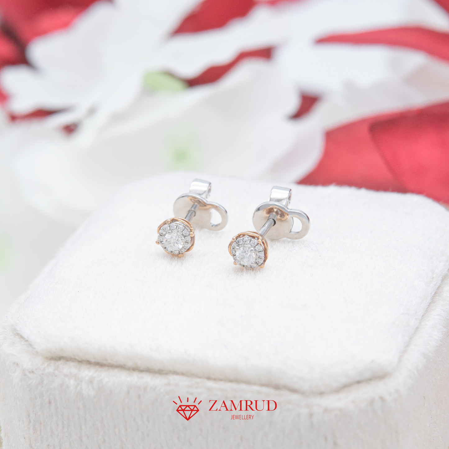 Anting Berlian Solitaire 32063 Earring Zamrud Jewellery