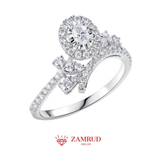 Load image into Gallery viewer, Cincin Berlian Oval 31912 LR Zamrud Jewellery