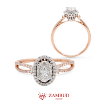 Load image into Gallery viewer, Cincin Berlian Pie Cut Oval 37945 LR Zamrd Jewellery