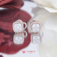 Load image into Gallery viewer, Anting Berlian Cushion 6583 ER Zamrud Jewellery