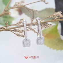 Load image into Gallery viewer, Anting Berlian Cushion 15202 ER Zamrud Jewellery