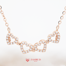 Load image into Gallery viewer, Kalung Berlian Heart 2in1 30243 NK Zamrud Jewellery