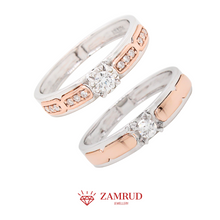 Load image into Gallery viewer, Wedding Ring Berlian 39802-39796 WR Zamrud Jewellery