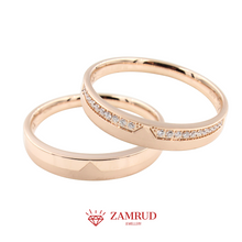 Load image into Gallery viewer, Wedding Ring Berlian 39628-39611 WR Zamrud Jewellery