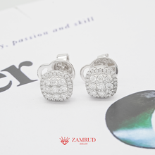 Load image into Gallery viewer, Anting Berlian Cushion Giwang 17923 ER Zamrud Jewellery