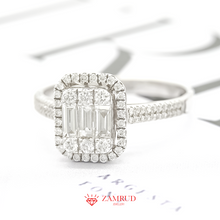 Load image into Gallery viewer, Cincin Berlian Baguette 16582 LR Zamrud Jewellery