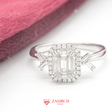 Load image into Gallery viewer, Cincin Berlian Baguette 35163 LR Zamrud Jewellery