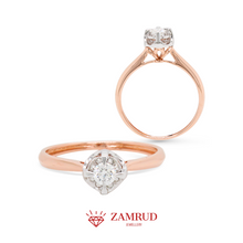 Load image into Gallery viewer, Cincin Berlian Solitaire 39833 LR Zamrud Jewellery