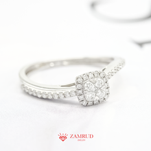 Load image into Gallery viewer, Cincin Berlian Cushion 37440 LR Zamrud Jewellery