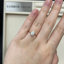 Load image into Gallery viewer, Cincin Berlian Pear 27151 LR Zamrud Jewellery