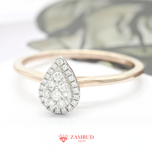 Load image into Gallery viewer, Cincin Berlian Pear 27151 LR Zamrud Jewellery