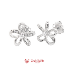 Load image into Gallery viewer, Anting Berlian Flower 40761 ER Zamrud Jewellery