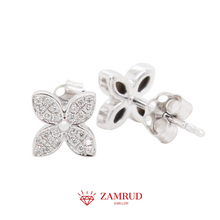 Load image into Gallery viewer, Anting Berlian Clover 40754 ER Zamrud Jewellery