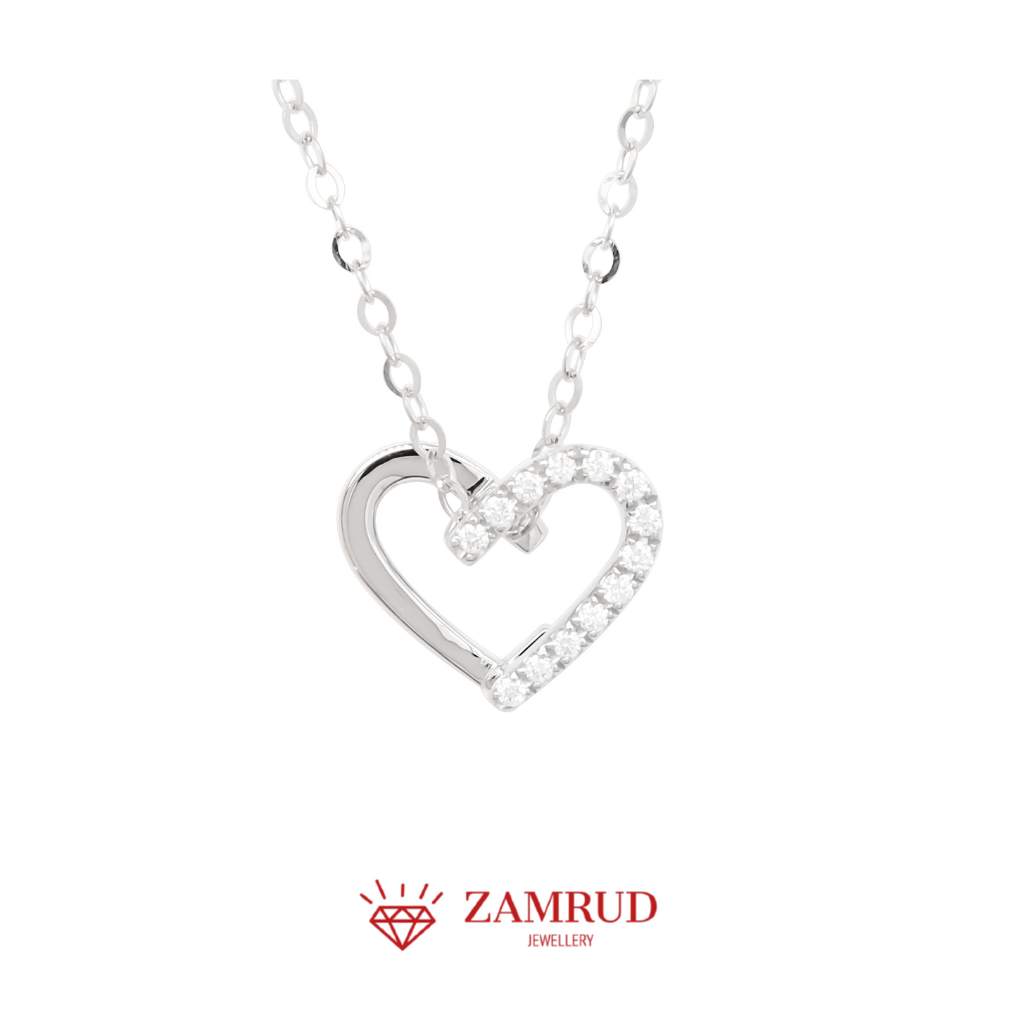 Kalung Berlian Love Necklace 42000 NK Zamrud Jewellery