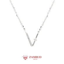Load image into Gallery viewer, Kalung Berlian V Necklace 41997 NK Zamrud Jewellery