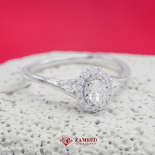 Load image into Gallery viewer, Cincin Berlian Oval 40730 LR Zamrud Jewellery