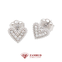 Load image into Gallery viewer, Anting Berlian Heart 43632 ER Zamrud Jewellery