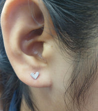 Load image into Gallery viewer, Anting Berlian Heart 43632 ER Zamrud Jewellery