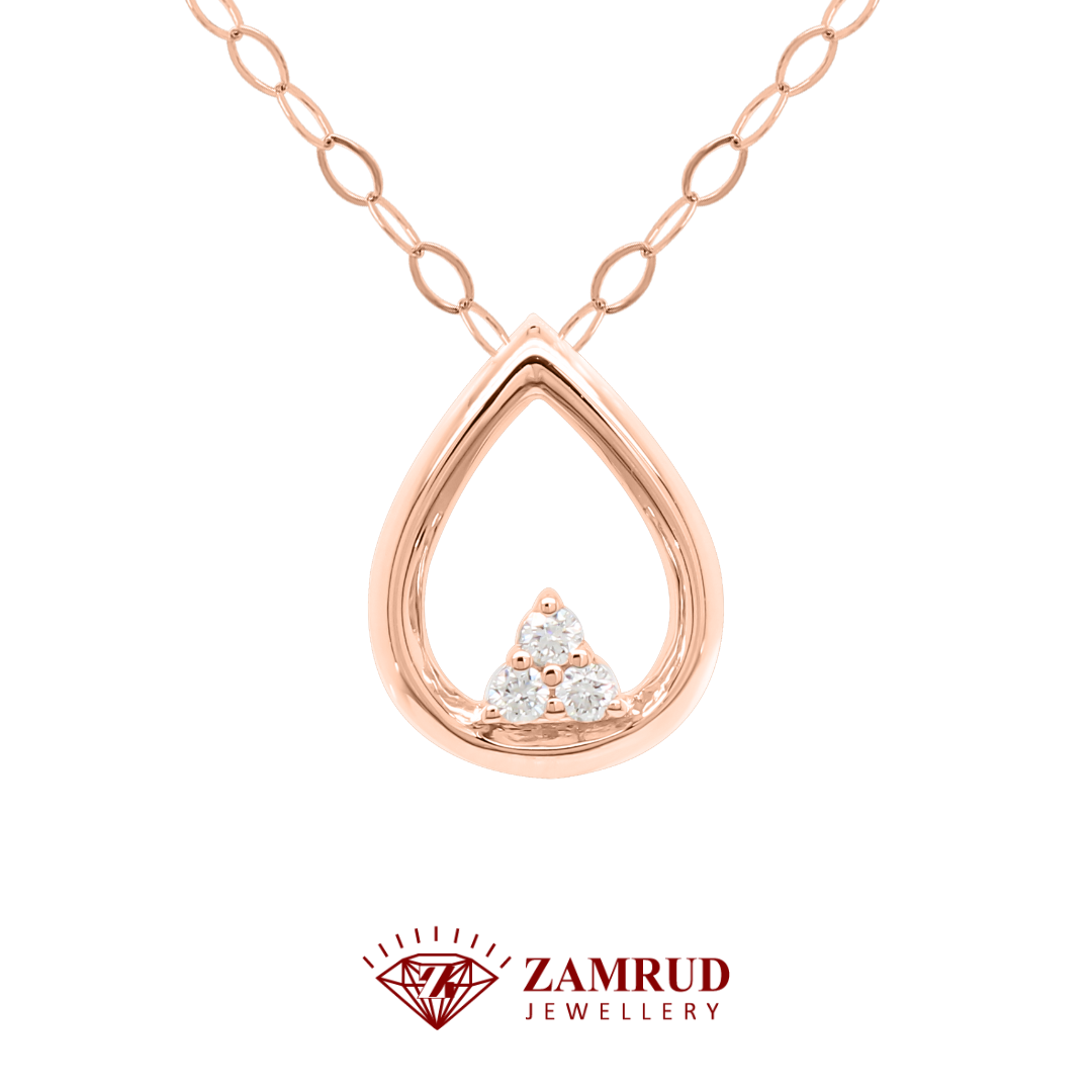 Liontin Berlian Pear 42536 PD Zamrud Jewellery