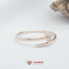 Load image into Gallery viewer, Cincin Berlian Paku 42055 LR Zamrud Jewellery
