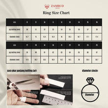 Load image into Gallery viewer, Cincin Berlian 22712 LR Zamrud Jewellery