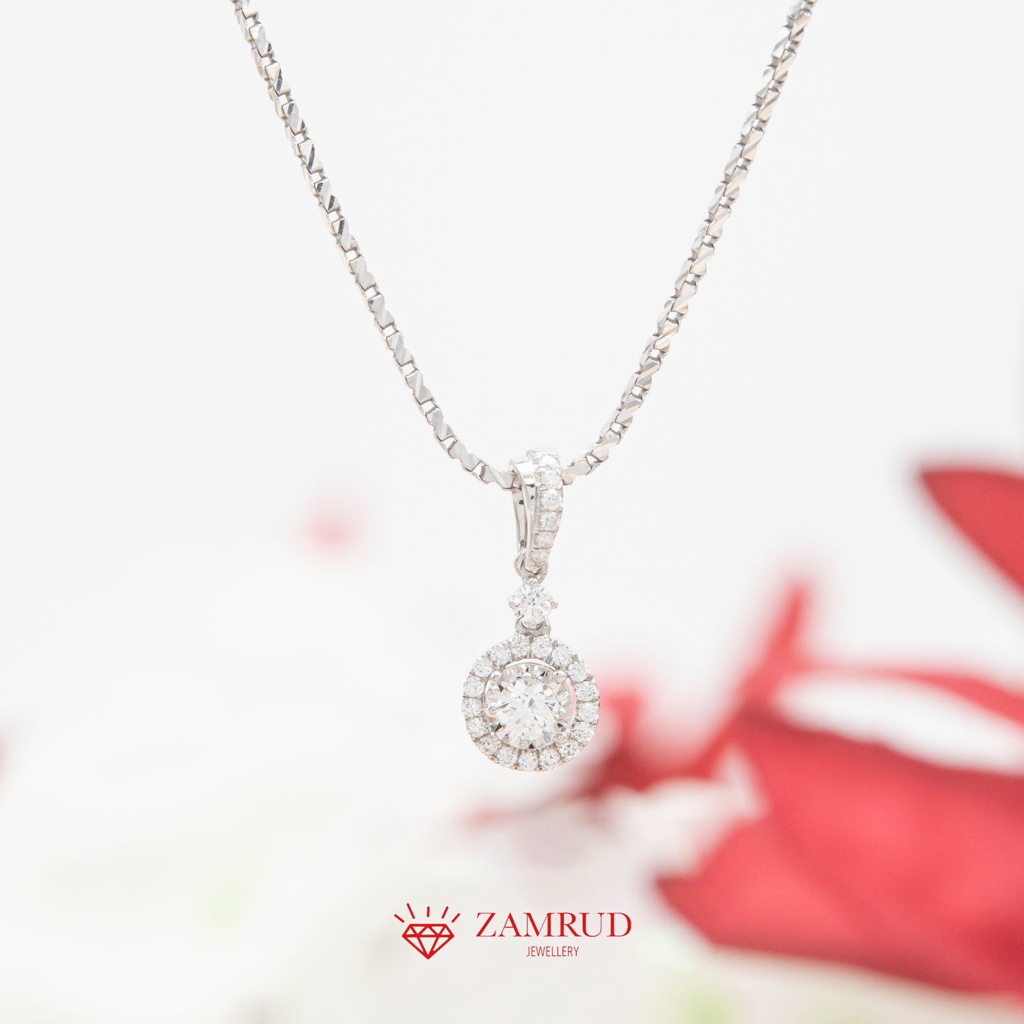 Liontin Berlian Solitaire 35767 Pendant Zamrud Jewellery