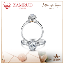 Load image into Gallery viewer, Cincin Berlian BELLE LR Zamrud Jewellery