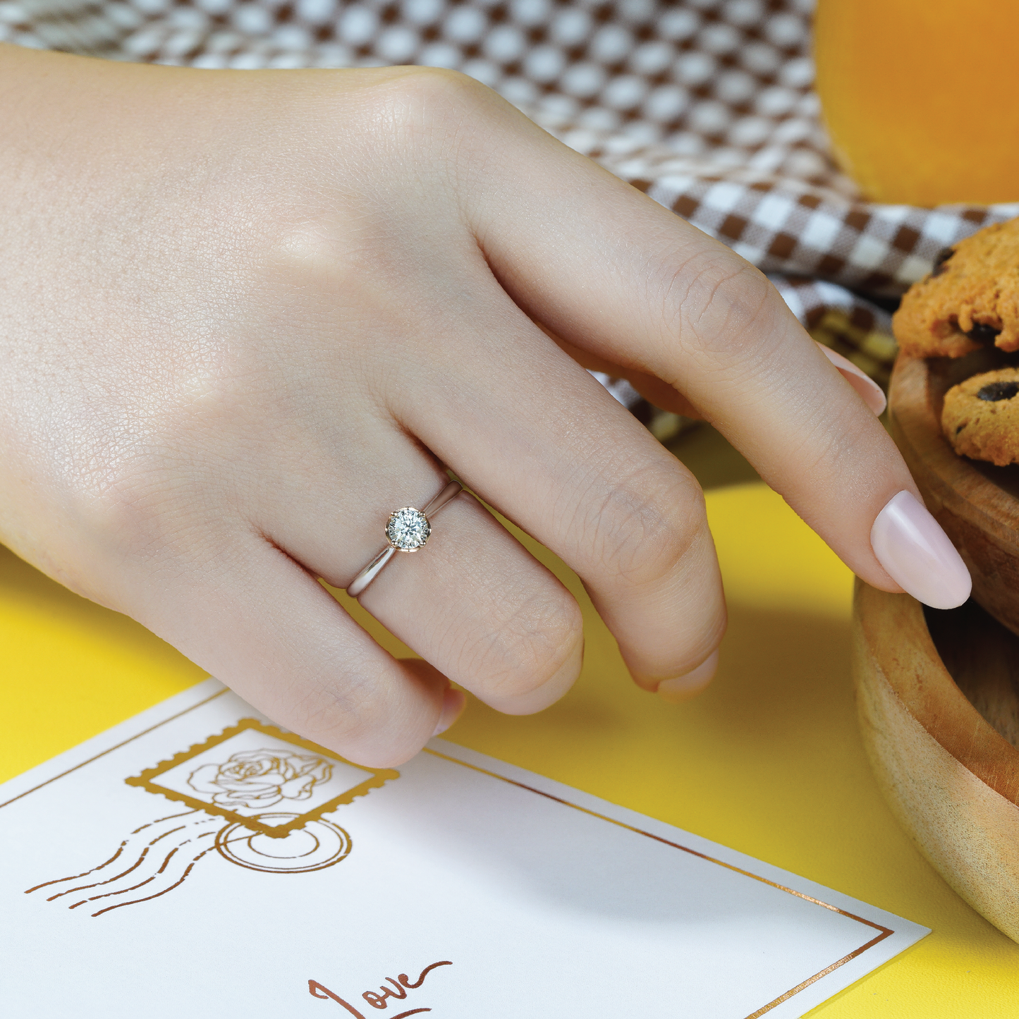 Cincin Berlian DARLENE LR Zamrud Jewellery