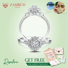 Load image into Gallery viewer, Cincin Berlian ROSALINE LR Zamrud Jewellery