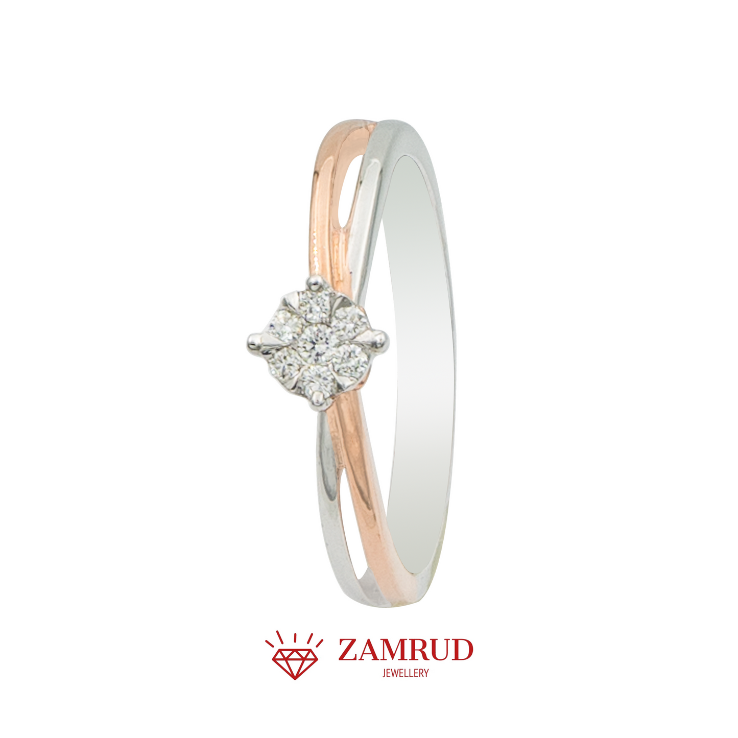 Cincin Berlian 15035 LR Zamrud Jewellery