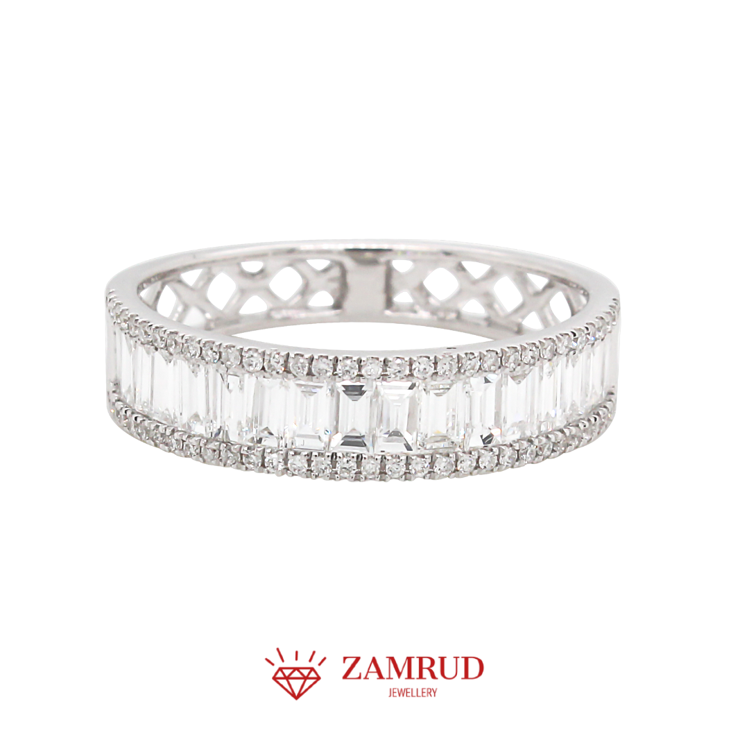 Cincin Berlian Listring Baguette 27892 LR Zamrud Jewellery