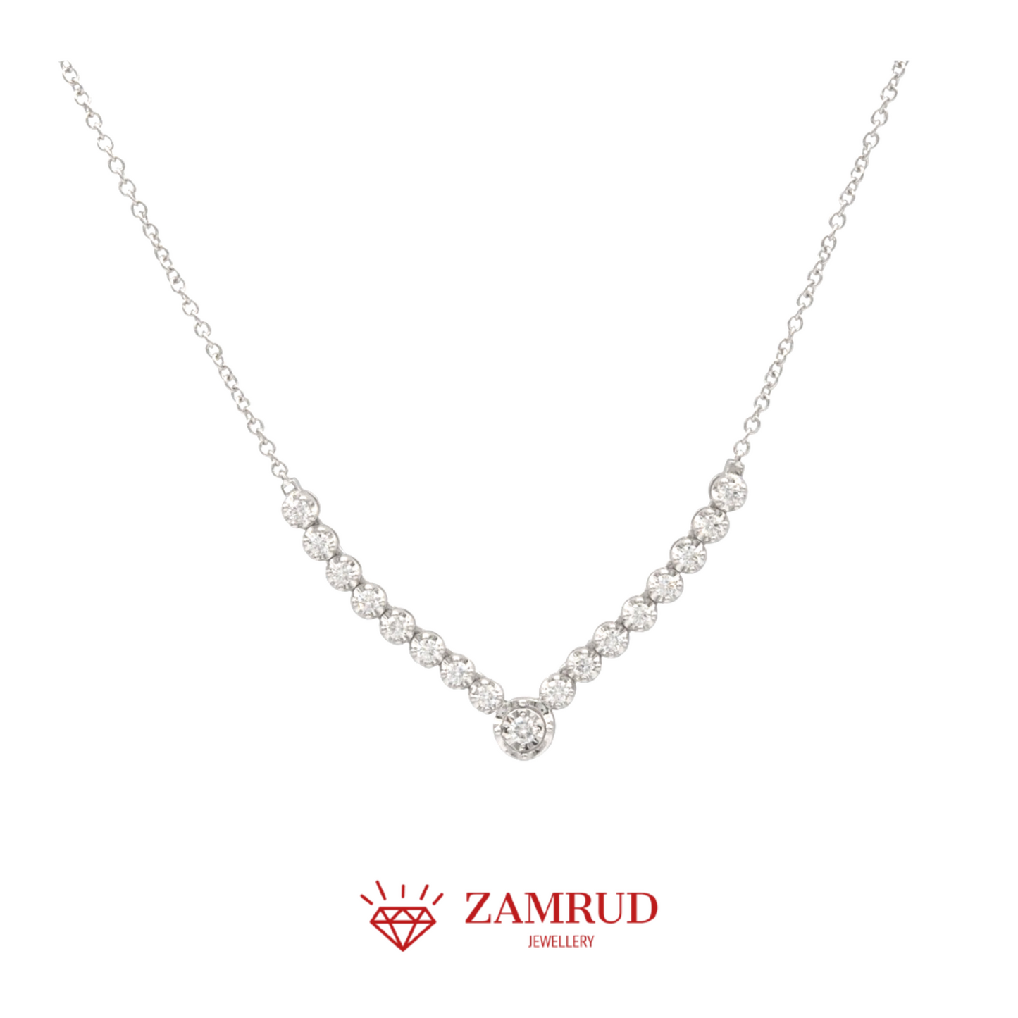 Kalung Berlian V 26062 NK Zamrud Jewellery