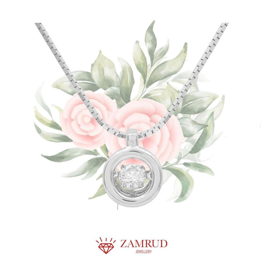 Liontin Berlian Solitaire Dancing 0970 PD Zamrud Jewellery