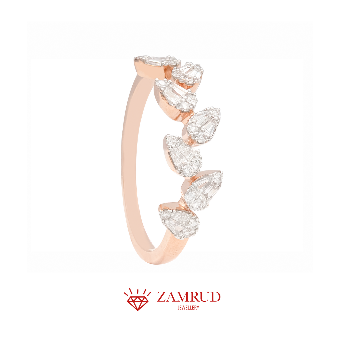 Cincin Berlian Baguette Listring 20282 LR Zamrud Jewellery