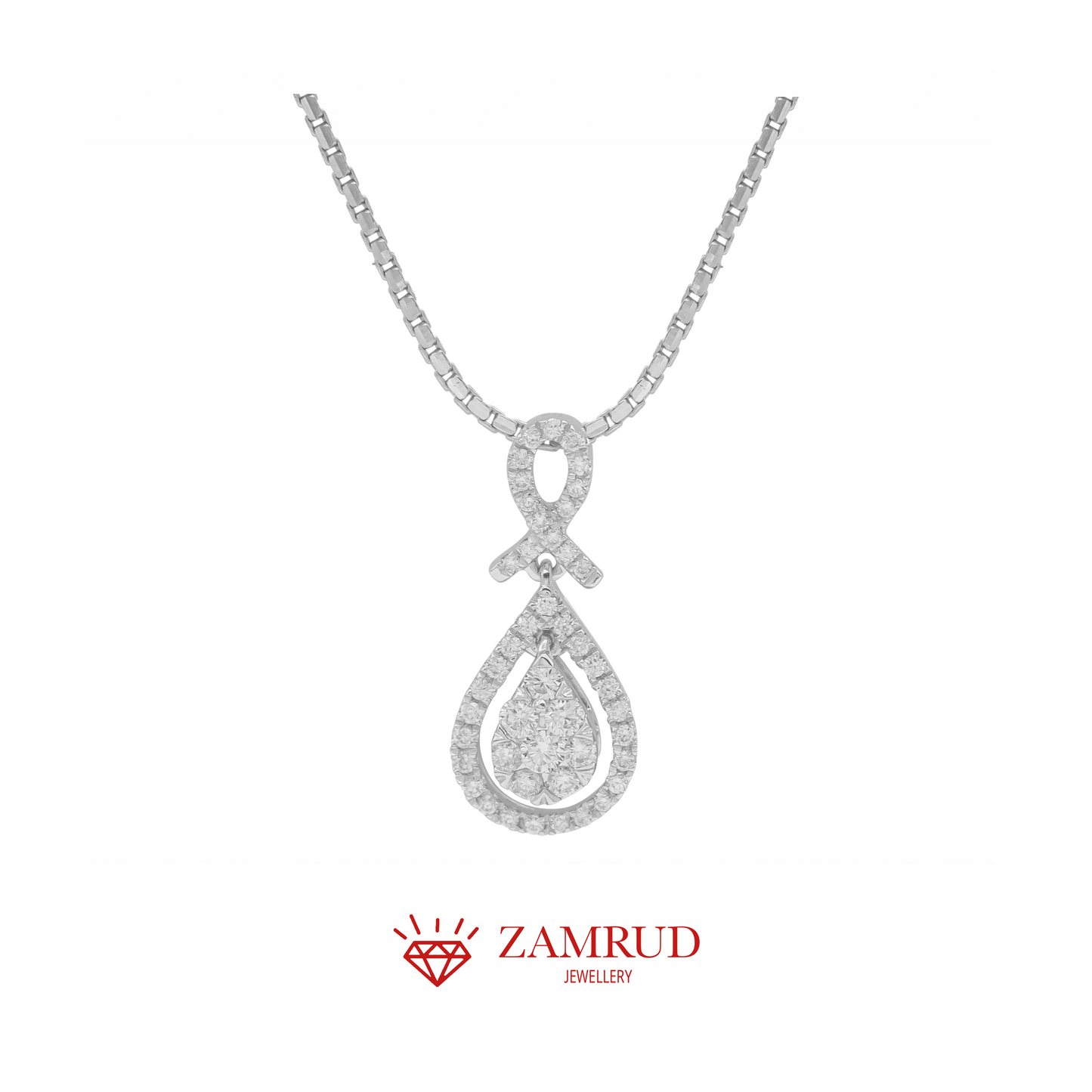 Liontin Berlian Pear 24631 PD Zamrud Jewellery