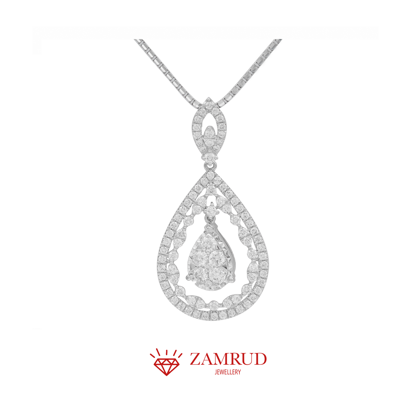 Liontin Berlian Pear 32148 PD Zamrud Jewellery