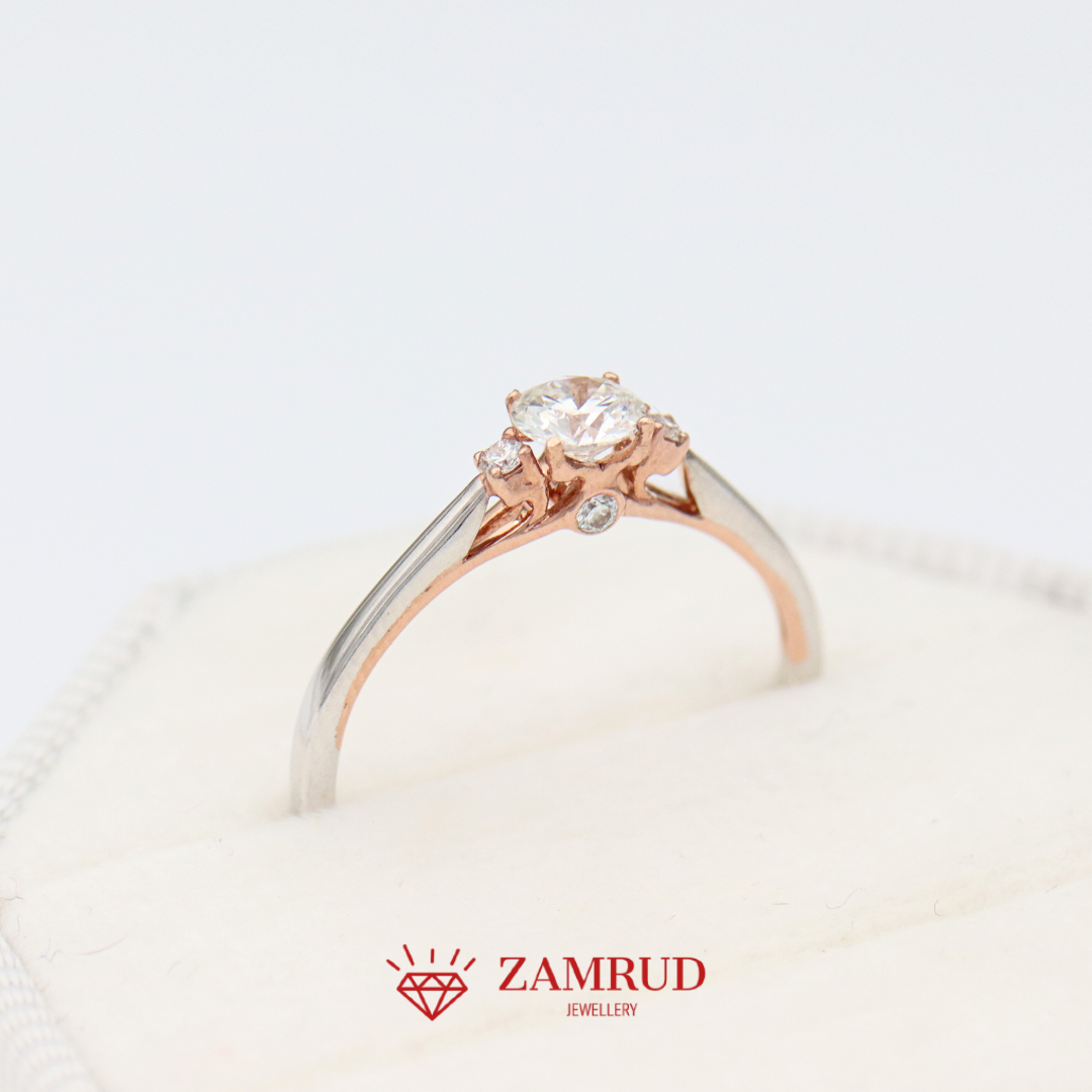 GIA Cincin Berlian 1672A FLR Zamrud Jewellery