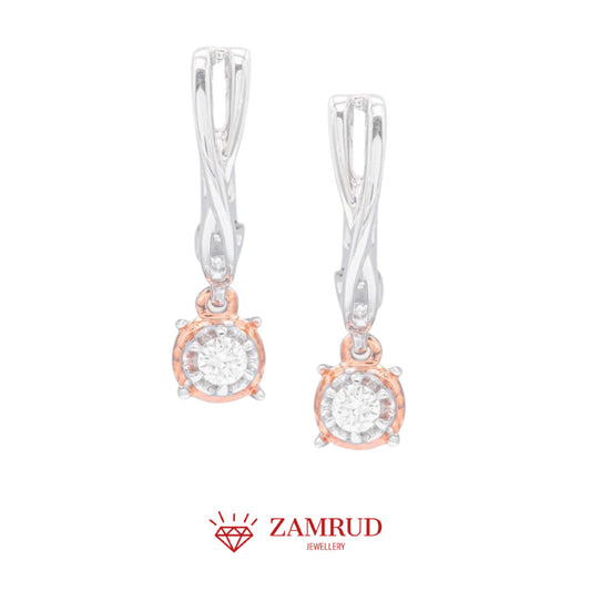 Anting Berlian Solitaire 32070 ER Zamrud Jewellery