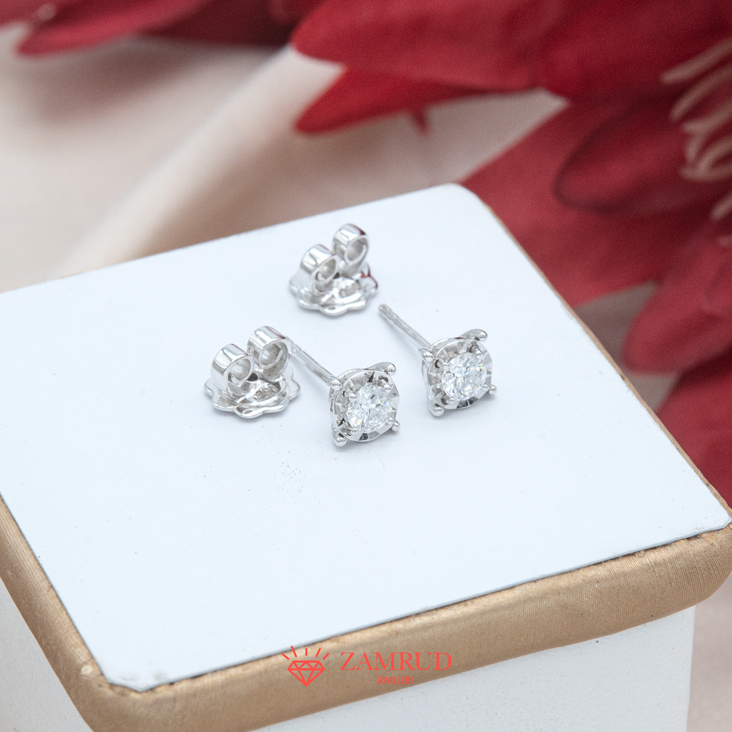 Anting Berlian Solitaire 9409 ER Zamrud Jewellery