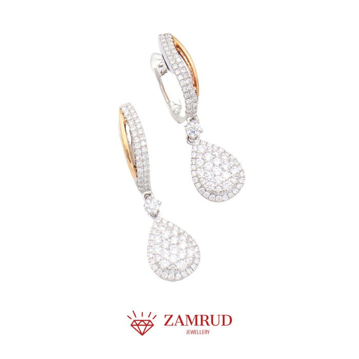 Anting Berlian Pear 5197 ER Zamrud Jewellery