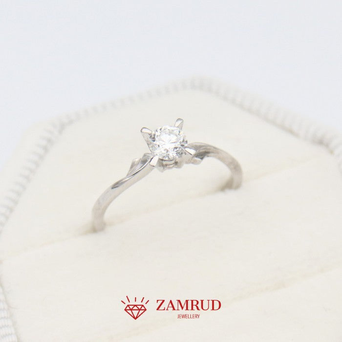 GIA FVVS2 Cincin Berlian 1546 FLR Zamrud Jewellery