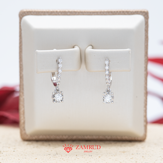 Anting Berlian Solitaire 35019 ER Zamrud Jewellery