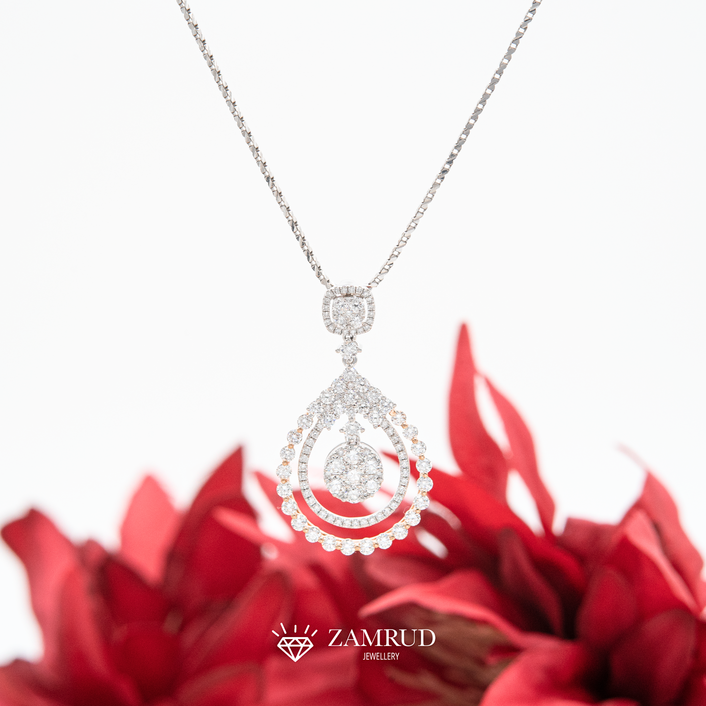 Liontin Berlian Pear 34531 PD Zamrud Jewellery