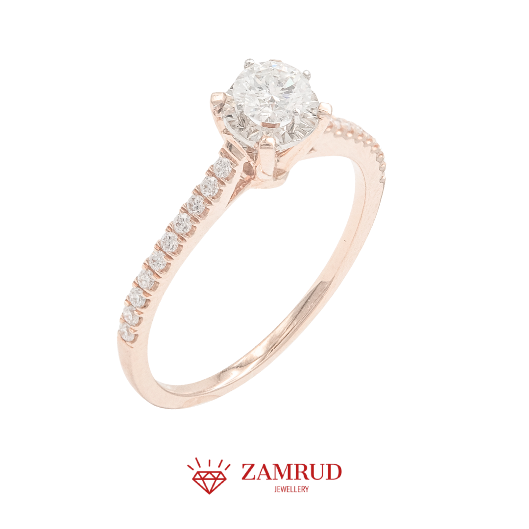 GIA Cincin Berlian 37266 FLR Zamrud Jewellery